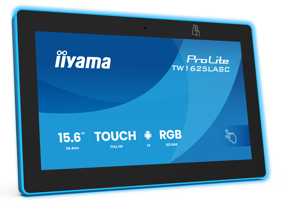 iiyama ProLite TW1625LASC-B3PNR 15.6” PCAP 10pt Touchscreen PC with Android Touchscreen Monitor iiyama