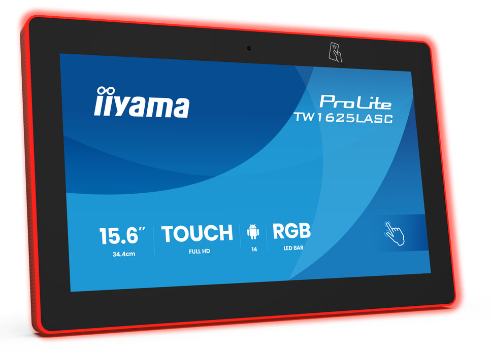 iiyama ProLite TW1625LASC-B3PNR 15.6” PCAP 10pt Touchscreen PC with Android Touchscreen Monitor iiyama