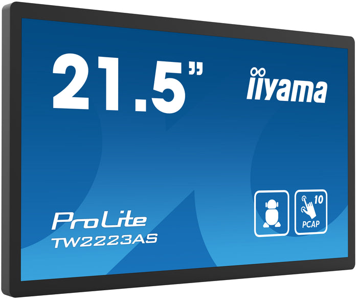 iiyama ProLite TW2223AS-B1 21.5” Full HD PCAP 10pt Interactive Touch Panel Touchscreen Monitor iiyama