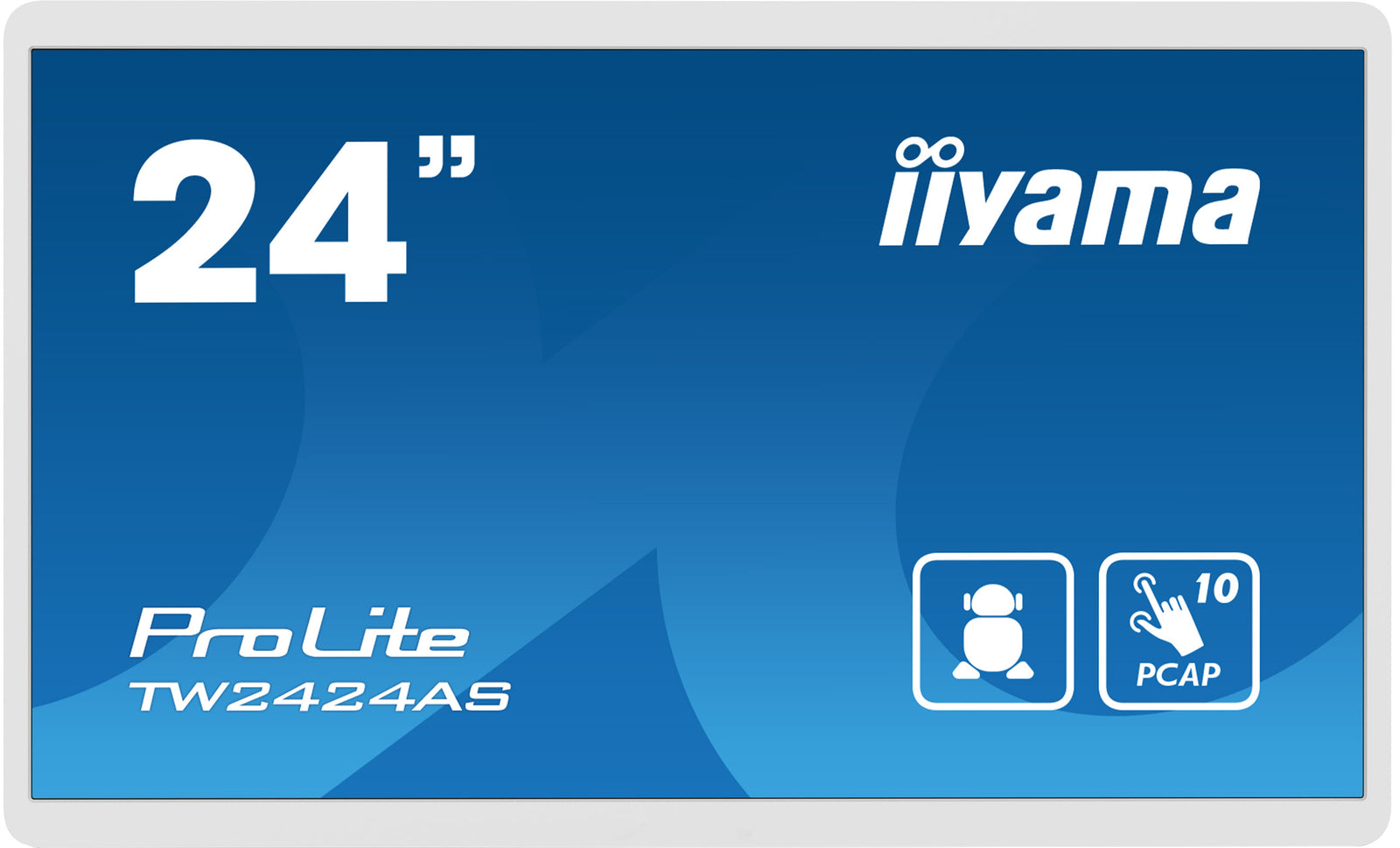 iiyama ProLite TW2424AS-W1 23.8” Full HD PCAP 10pt Interactive Touch Panel - (Open Box) Touchscreen Monitor iiyama