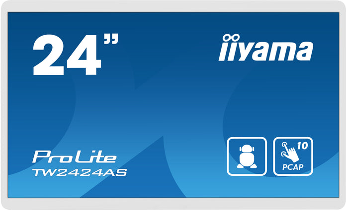 iiyama ProLite TW2424AS-W1 23.8” Full HD PCAP 10pt Interactive Touch Panel - (Open Box) Touchscreen Monitor iiyama