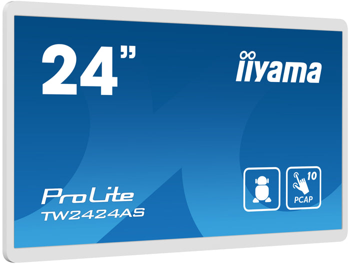 iiyama ProLite TW2424AS-W1 23.8” Full HD PCAP 10pt Interactive Touch Panel - (Open Box) Touchscreen Monitor iiyama