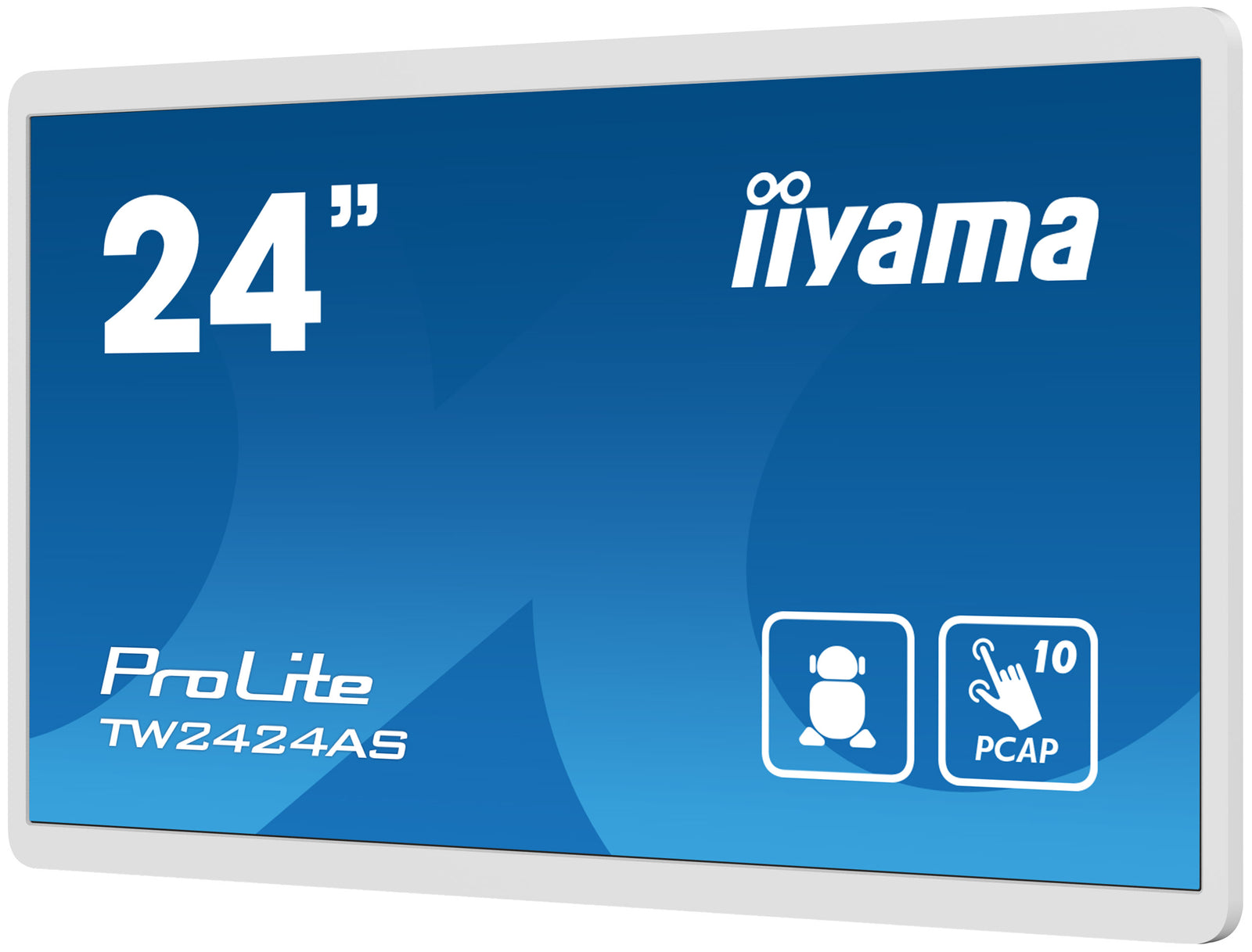 iiyama ProLite TW2424AS-W1 23.8” Full HD PCAP 10pt Interactive Touch Panel - (Open Box) Touchscreen Monitor iiyama