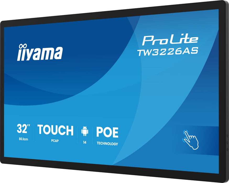 iiyama ProLite TW3226AS-B3P 32" PCAP 10pt Touchscreen PC Touchscreen Monitor iiyama