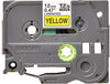 Brother Black on Yellow 8 m Length 12 mm Width Label Printer Tape | TZE-631