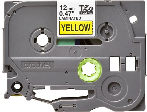 Brother Black on Yellow 8 m Length 12 mm Width Label Printer Tape | TZE-631 Labelling Tapes Brother