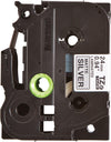 Brother TZEM951 Label-Making Tape Black On Silver