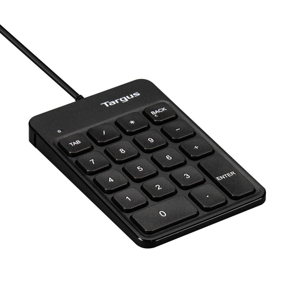 Targus 18-Key Wired Numeric Keypad with USB-A/USB-C & Eco-Friendly Design – Black | AKP13GL Keyboard & Mouse Targus