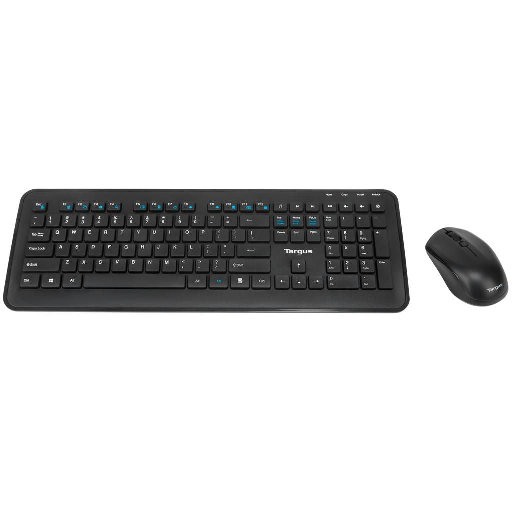 Targus 2.4GHz Wireless Keyboard & Mouse Combo – Spanish QWERTY, Black | AKM610ES Keyboard & Mouse Targus