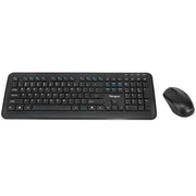 Targus 2.4GHz Wireless Keyboard & Mouse Combo – Spanish QWERTY, Black | AKM610ES Keyboard & Mouse Targus