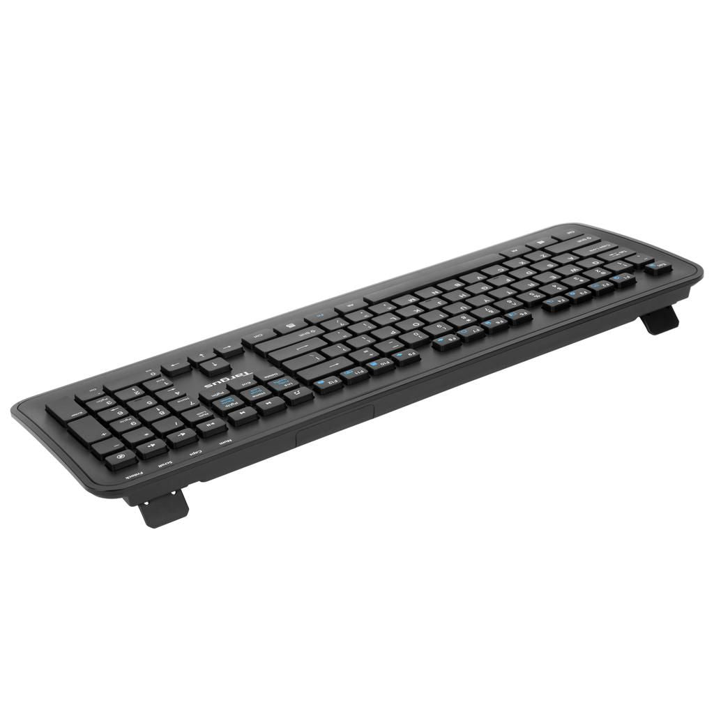 Targus 2.4GHz Wireless Keyboard & Mouse Combo – Spanish QWERTY, Black | AKM610ES Keyboard & Mouse Targus
