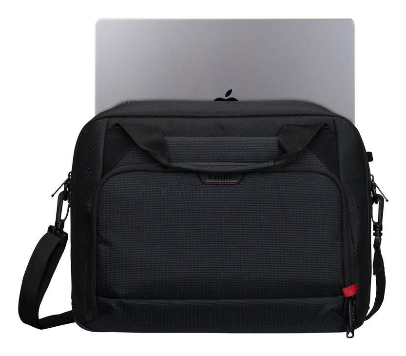 Targus Classic EcoSmart 13-14" Laptop Briefcase with Shoulder Strap – Black/Red | CN414GL Bag & Case Targus
