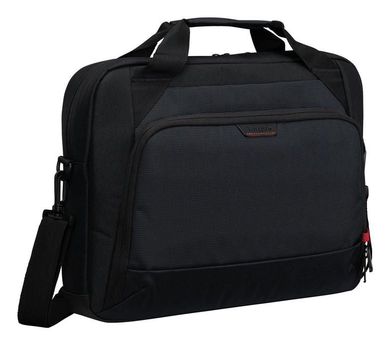 Targus Classic EcoSmart 15-16" Laptop Briefcase with Shoulder Strap – Black/Red | CN415GL Bag & Case Targus