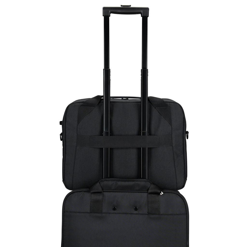 Targus Classic EcoSmart 15-16" Laptop Briefcase with Shoulder Strap – Black/Red | CN415GL Bag & Case Targus
