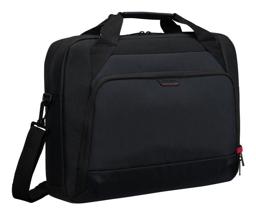 Targus Classic EcoSmart 17-18" Laptop Briefcase with Shoulder Strap – Black/Red | CN418GL Bag & Case Targus