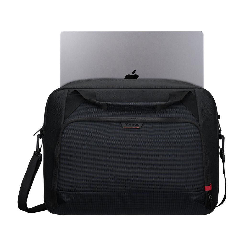 Targus Classic EcoSmart 17-18" Laptop Briefcase with Shoulder Strap – Black/Red | CN418GL Bag & Case Targus