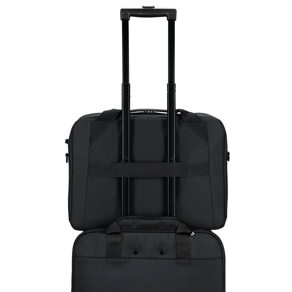 Targus Classic EcoSmart 17-18" Laptop Briefcase with Shoulder Strap – Black/Red | CN418GL Bag & Case Targus