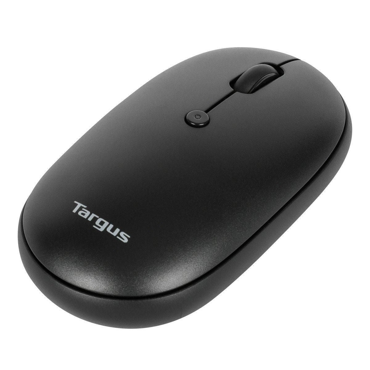 Targus Compact Multi-Device Bluetooth 5.0 & 2.4GHz Antimicrobial Wireless Mouse – Black | AMB581GL Keyboard & Mouse Targus