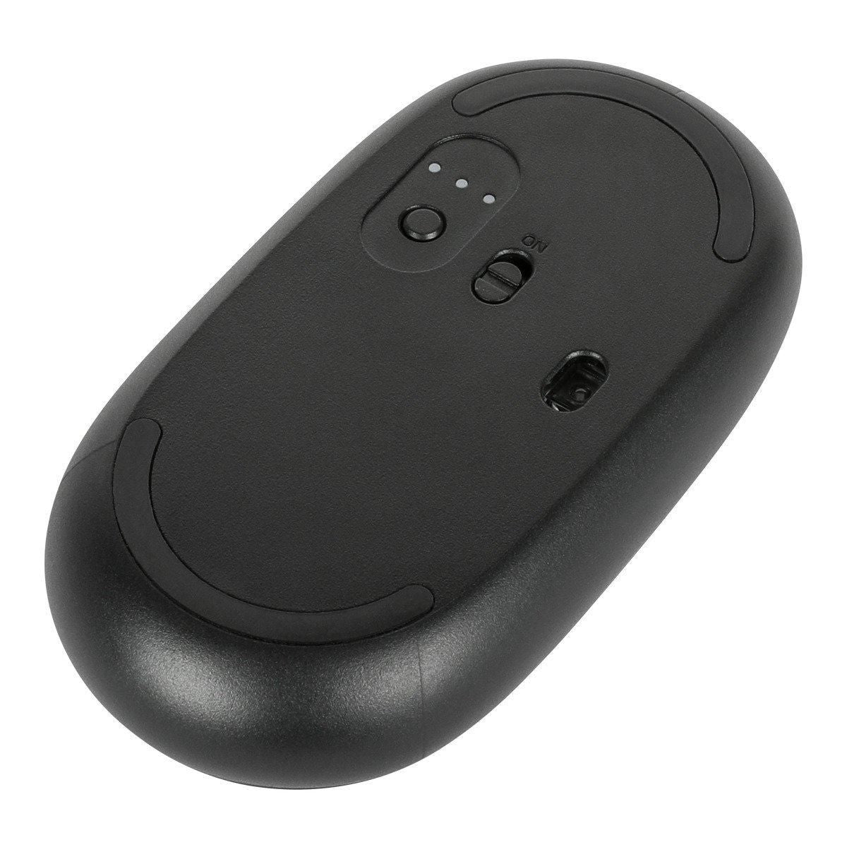 Targus Compact Multi-Device Bluetooth 5.0 & 2.4GHz Antimicrobial Wireless Mouse – Black | AMB581GL Keyboard & Mouse Targus