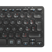Targus Compact Multi-Device Bluetooth 5.1 Antimicrobial Keyboard – French AZERTY, Black | AKB862FR Keyboard & Mouse Targus