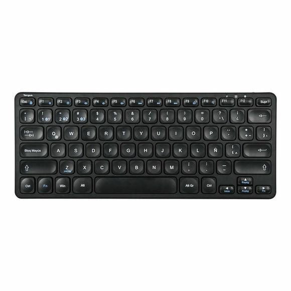 Targus Compact Multi-Device Bluetooth 5.1 Keyboard – Spanish QWERTY, Black | AKB862ES Keyboard & Mouse Targus