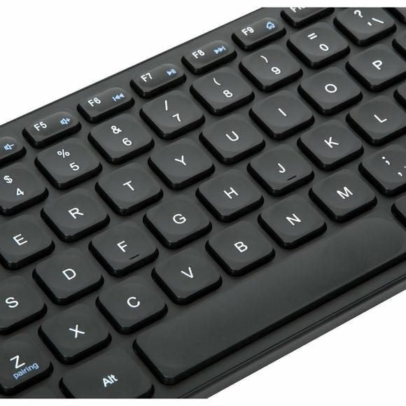 Targus Compact Multi-Device Bluetooth 5.1 Keyboard – Spanish QWERTY, Black | AKB862ES Keyboard & Mouse Targus
