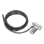 Targus DEFCON Universal 4-Digit Combination Laptop Security Lock with 2m Cable – Silver | ASP96GLX-S Cable Accessory Targus