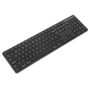 Targus EcoSmart Full-Size Wireless Bluetooth 5.0 & 2.4GHz UK Keyboard – Black | AKB873UK Keyboard & Mouse Targus