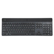 Targus EcoSmart Solar-Powered Bluetooth 5.0 Keyboard – Spanish QWERTY, Black | AKB868ES Access Control Device Targus