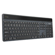 Targus EcoSmart Solar-Powered Bluetooth 5.2 Wireless Keyboard with UK Layout – Black | AKB868UK Keyboard & Mouse Targus
