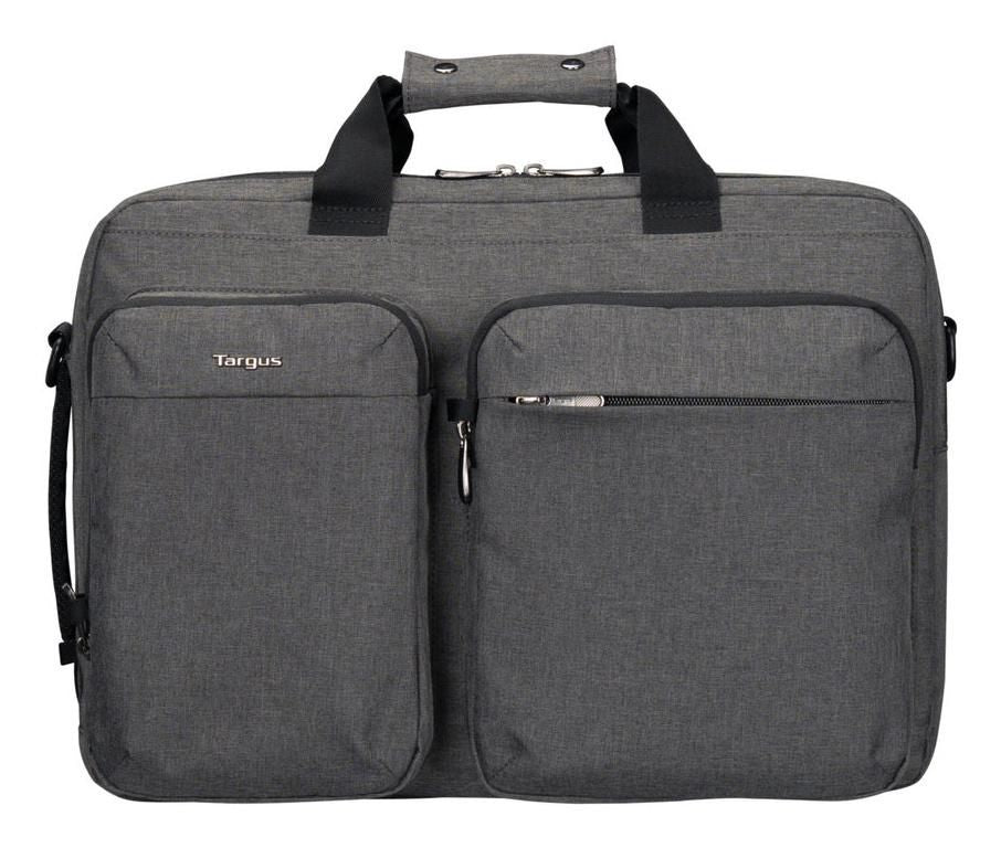 Targus Hybrid 15–16" Laptop Briefcase Backpack with Anti-Theft Zippers & 12.2L Storage – Grey | TBT94304GL Bag & Case Targus