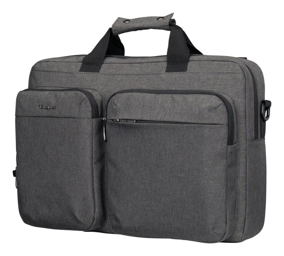 Targus Hybrid 15–16" Laptop Briefcase Backpack with Anti-Theft Zippers & 12.2L Storage – Grey | TBT94304GL Bag & Case Targus