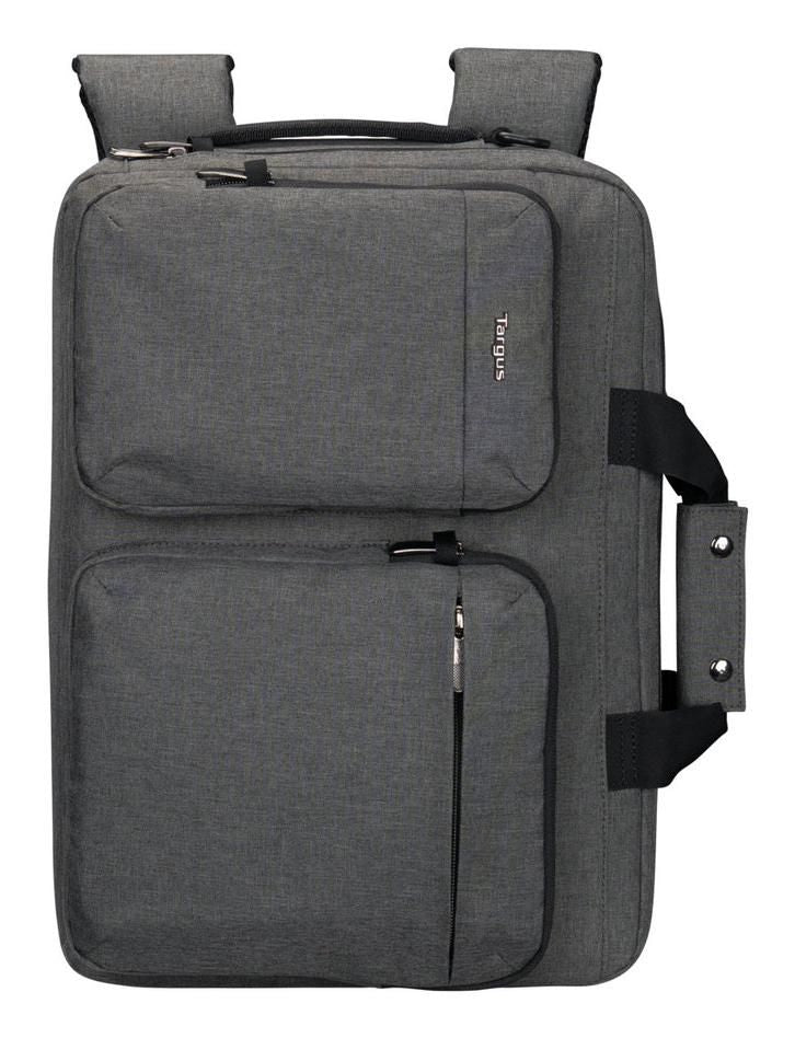 Targus Hybrid 15–16" Laptop Briefcase Backpack with Anti-Theft Zippers & 12.2L Storage – Grey | TBT94304GL Bag & Case Targus