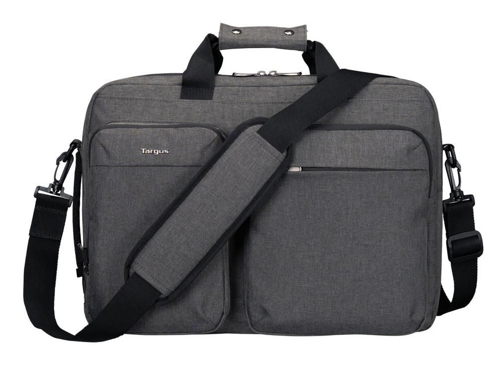 Targus Hybrid 15–16" Laptop Briefcase Backpack with Anti-Theft Zippers & 12.2L Storage – Grey | TBT94304GL Bag & Case Targus