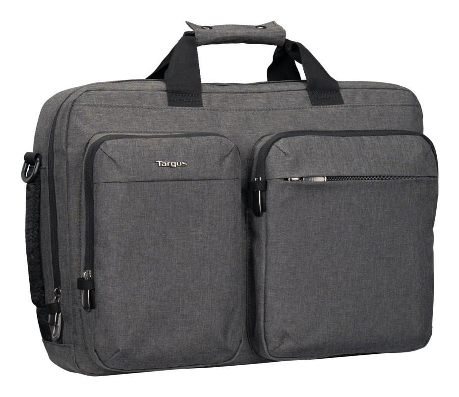 Targus Hybrid 15–16" Laptop Briefcase Backpack with Anti-Theft Zippers & 12.2L Storage – Grey | TBT94304GL Bag & Case Targus