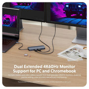 Targus HyperDrive Next 11-Port USB-C Hub with Dual 4K 60Hz HDMI & 140W PD | HD4006GL Interface Hubs Targus
