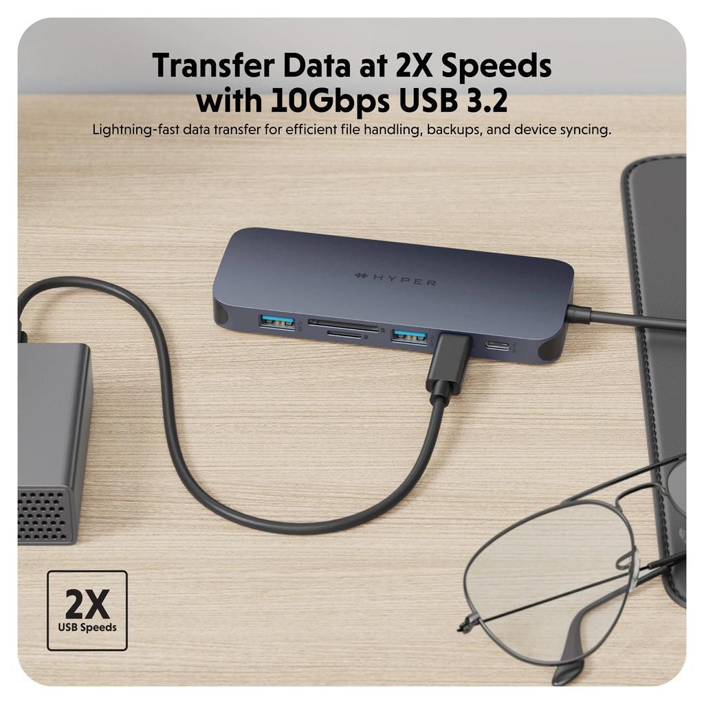 Targus HyperDrive Next 11-Port USB-C Hub with Dual 4K 60Hz HDMI & 140W PD | HD4006GL Interface Hubs Targus