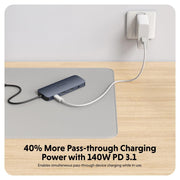 Targus HyperDrive Next 11-Port USB-C Hub with Dual 4K 60Hz HDMI & 140W PD | HD4006GL Interface Hubs Targus
