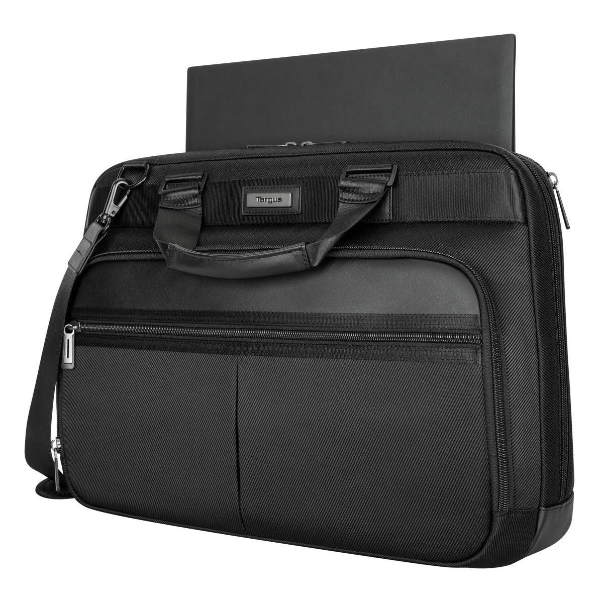 Targus Mobile Elite 15.6–16" Laptop Briefcase with SafePort Protection – Black | TBT932GL Bag & Case Targus