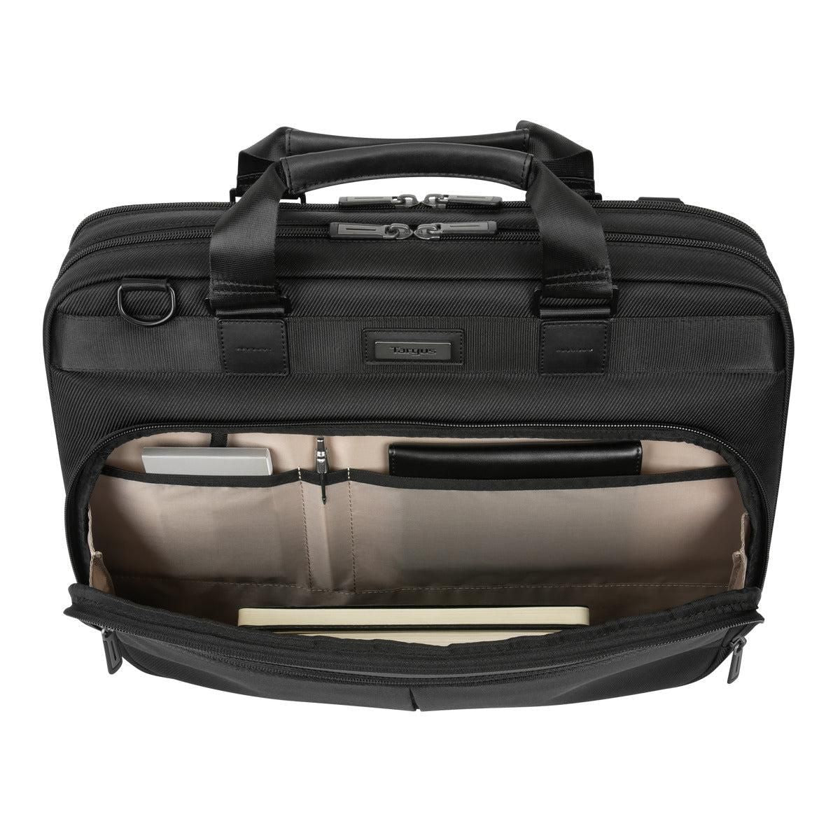 Targus Mobile Elite 15.6–16" Laptop Briefcase with SafePort Protection – Black | TBT932GL Bag & Case Targus