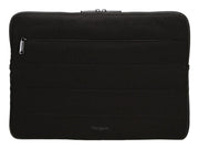 Targus Puffer 13–14" Laptop Sleeve with Plush Lining & Front Pocket – Black | TBS976GL Bag & Case Targus