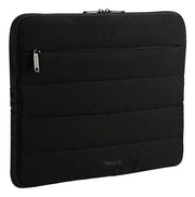Targus Puffer 13–14" Laptop Sleeve with Plush Lining & Front Pocket – Black | TBS976GL Bag & Case Targus