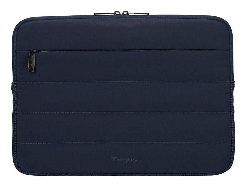 Targus Puffer 13–14" Laptop Sleeve with Plush Lining & Front Pocket – Blue | TBS97602GL Bag & Case Targus