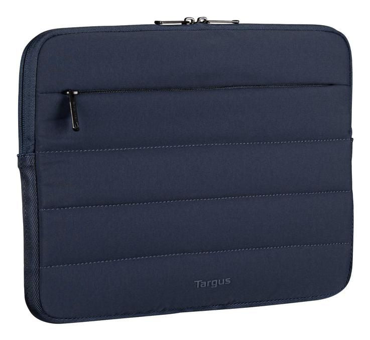 Targus Puffer 13–14" Laptop Sleeve with Plush Lining & Front Pocket – Blue | TBS97602GL Bag & Case Targus