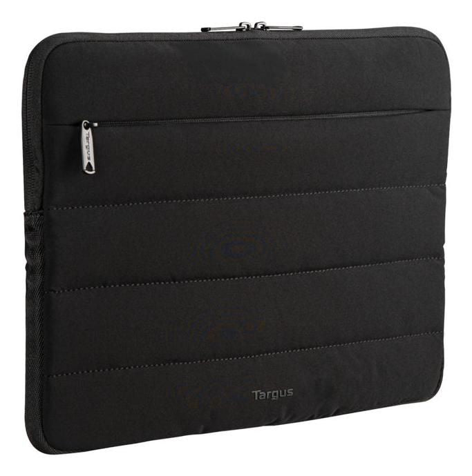 Targus Puffer 15–16" Laptop Sleeve with Plush Lining & Front Pocket – Black | TBS975GL Bag & Case Targus