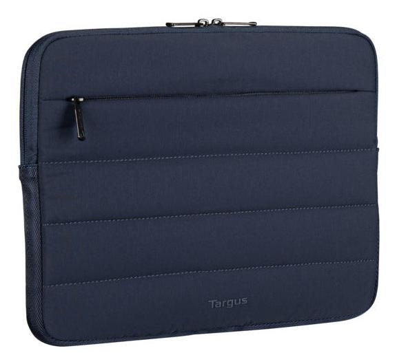 Targus Puffer 15–16" Laptop Sleeve with Plush Lining & Front Pocket – Blue | TBS97502GL Bag & Case Targus