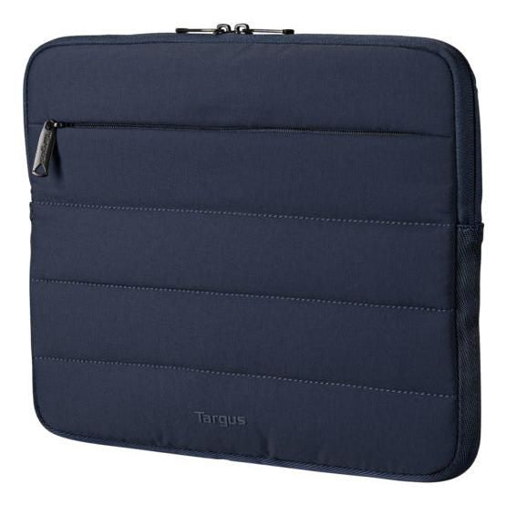 Targus Puffer 15–16" Laptop Sleeve with Plush Lining & Front Pocket – Blue | TBS97502GL Bag & Case Targus