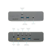 Targus Thunderbolt 5 Triple 8K Docking Station with 140W Power Delivery – Silver | DOCK230EUZ USB Hub & Docking Station Targus