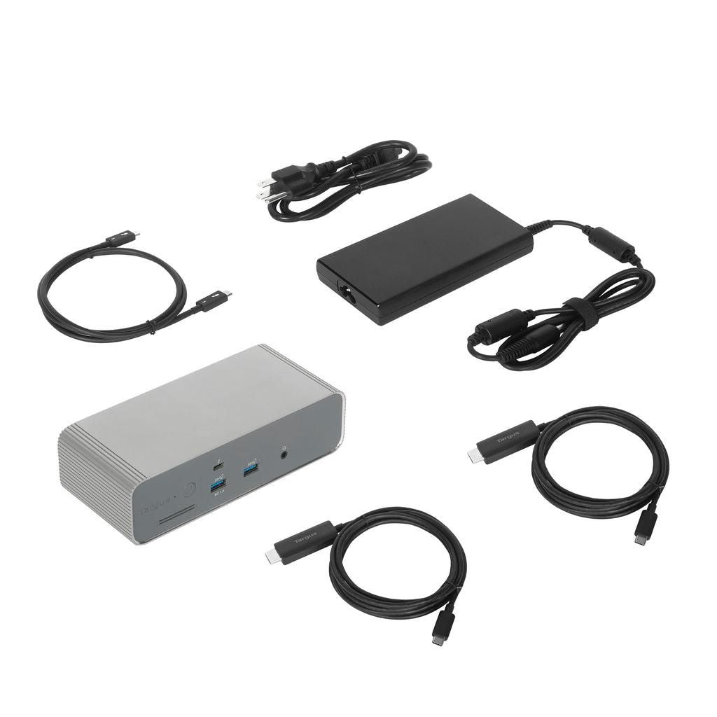 Targus Thunderbolt 5 Triple 8K Docking Station with 140W Power Delivery – Silver | DOCK230EUZ USB Hub & Docking Station Targus
