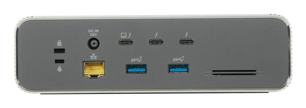 Targus Thunderbolt 5 Triple 8K Docking Station with 140W Power Delivery – Silver | DOCK230EUZ USB Hub & Docking Station Targus